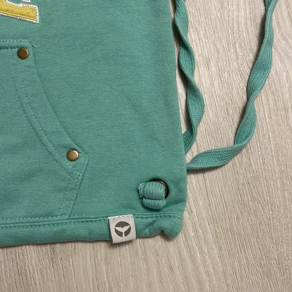 🔥BUNDLE SALE Jersey Shore Grey Whale sweatshirt material drawstring bag backpack